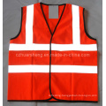 Red Reflective Vest with Reflective Strips (vest-1)